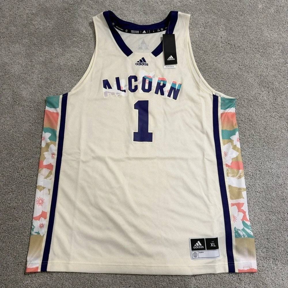 Adidas‎ Alcorn State Braves Basketball Jersey Mens XL Honoring Black Excellence